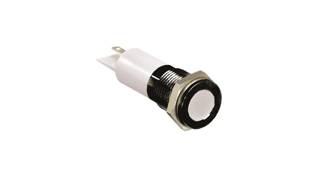 LED Indicator Soldering White DC 24V 14mm 150mcd